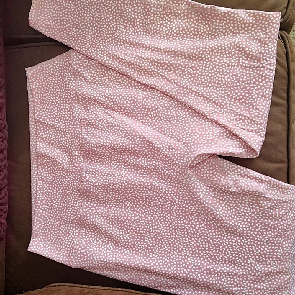 BuffBunny Light Pink and White Speckled Leggings